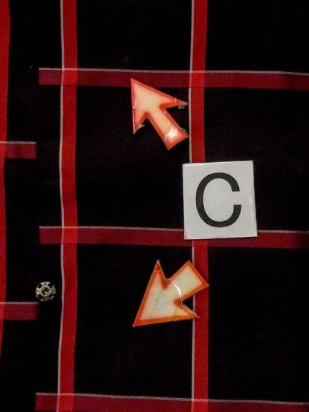 画像14: M0829V  女性用 雨コート  化繊   黒, チェック柄 【中古】 【USED】 【リサイクル】 ★☆☆☆☆ (14)