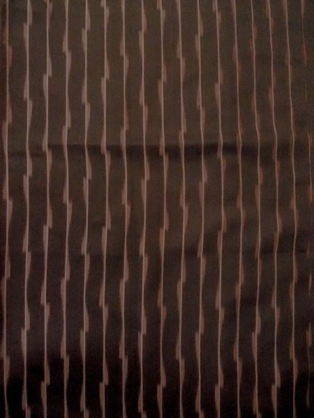 画像4: M0829X  女性用 道行  化繊 深い 灰色がかった 茶色, 線 【中古】 【USED】 【リサイクル】 ★★☆☆☆ (4)