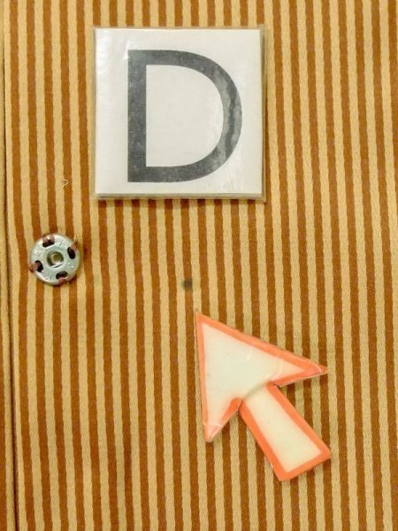 画像15: M0829Y  女性用 道行  化繊   山吹, 立涌 【中古】 【USED】 【リサイクル】 ★★☆☆☆ (15)