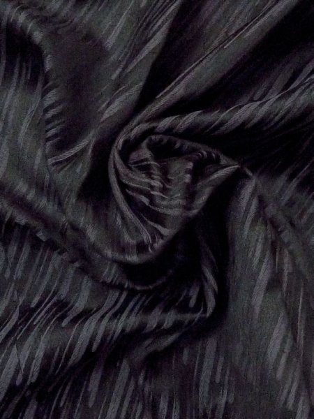 画像9: M0830A  女性用 道行  化繊   黒, 線 【中古】 【USED】 【リサイクル】 ★★★☆☆ (9)