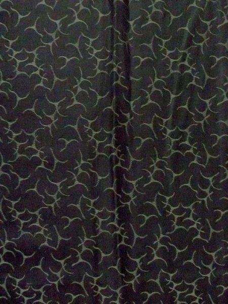 画像4: M0830C  女性用 道行  化繊  深い 灰色, 抽象的模様 【中古】 【USED】 【リサイクル】 ★★☆☆☆ (4)