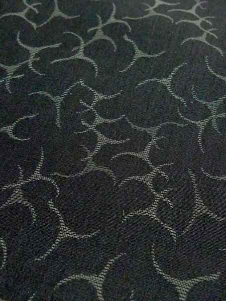 画像8: M0830C  女性用 道行  化繊  深い 灰色, 抽象的模様 【中古】 【USED】 【リサイクル】 ★★☆☆☆ (8)