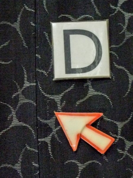 画像15: M0830C  女性用 道行  化繊  深い 灰色, 抽象的模様 【中古】 【USED】 【リサイクル】 ★★☆☆☆ (15)