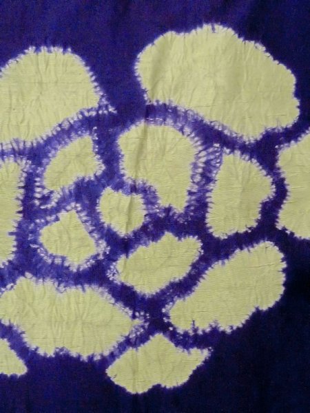 画像5: M0830D  女性用 道行  シルク(正絹)  鮮やか 紫色, ぼたん 【中古】 【USED】 【リサイクル】 ★☆☆☆☆ (5)