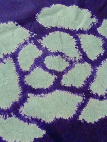 画像8: M0830D  女性用 道行  シルク(正絹)  鮮やか 紫色, ぼたん 【中古】 【USED】 【リサイクル】 ★☆☆☆☆ (8)