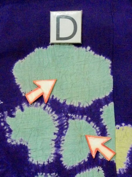 画像15: M0830D  女性用 道行  シルク(正絹)  鮮やか 紫色, ぼたん 【中古】 【USED】 【リサイクル】 ★☆☆☆☆ (15)