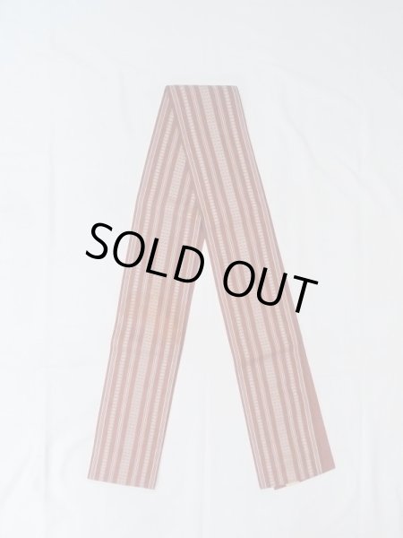 画像1: M0901F 半幅帯 女性用着物 シルク(正絹)   えんじ 献上柄 【中古】 【USED】 【リサイクル】 ★★☆☆☆ (1)