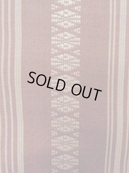 画像4: M0901F 半幅帯 女性用着物 シルク(正絹)   えんじ 献上柄 【中古】 【USED】 【リサイクル】 ★★☆☆☆ (4)