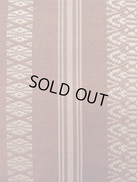 画像5: M0901F 半幅帯 女性用着物 シルク(正絹)   えんじ 献上柄 【中古】 【USED】 【リサイクル】 ★★☆☆☆ (5)