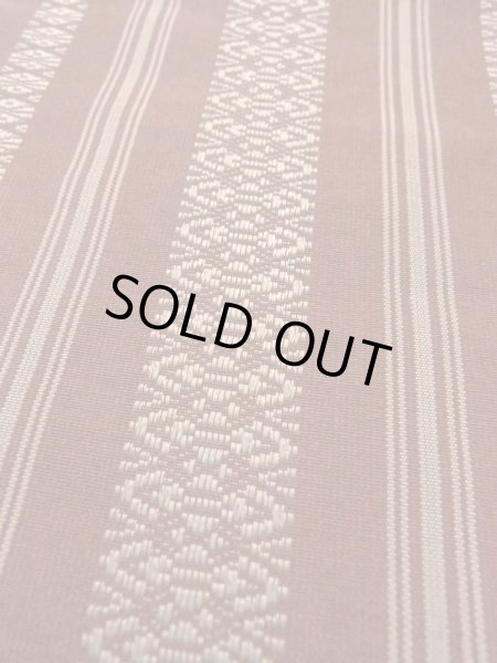 画像6: M0901F 半幅帯 女性用着物 シルク(正絹)   えんじ 献上柄 【中古】 【USED】 【リサイクル】 ★★☆☆☆ (6)