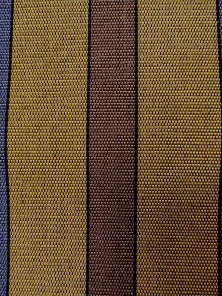 画像4: M0901M 半幅帯 女性用着物 シルク(正絹)   茶色 縞 【中古】 【USED】 【リサイクル】 ★★★☆☆ (4)