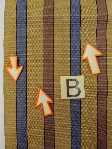 画像12: M0901M 半幅帯 女性用着物 シルク(正絹)   茶色 縞 【中古】 【USED】 【リサイクル】 ★★★☆☆ (12)