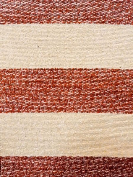 画像2: M0901O 半幅帯 女性用着物 混   オフ ホワイト 縞 【中古】 【USED】 【リサイクル】 ★★★☆☆ (2)