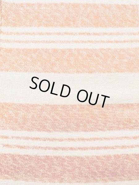 画像2: M0901P 半幅帯 女性用着物 混   オフ　ホワイト 縞 【中古】 【USED】 【リサイクル】 ★★★☆☆ (2)