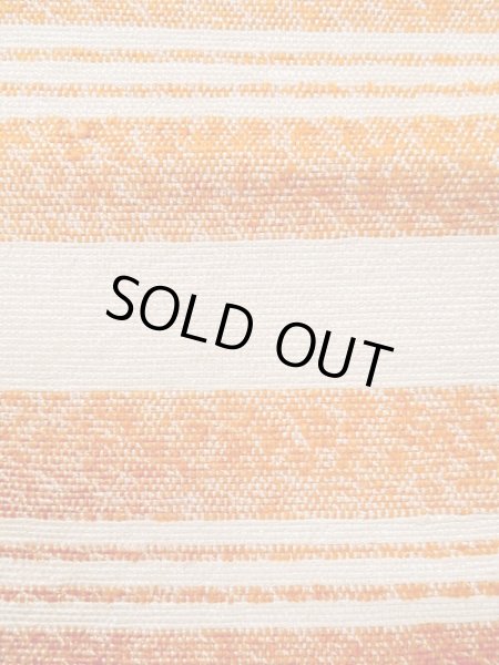 画像4: M0901P 半幅帯 女性用着物 混   オフ　ホワイト 縞 【中古】 【USED】 【リサイクル】 ★★★☆☆ (4)