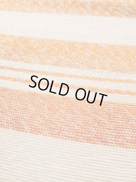 画像6: M0901P 半幅帯 女性用着物 混   オフ　ホワイト 縞 【中古】 【USED】 【リサイクル】 ★★★☆☆ (6)