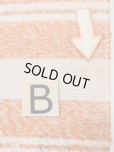 画像10: M0901P 半幅帯 女性用着物 混   オフ　ホワイト 縞 【中古】 【USED】 【リサイクル】 ★★★☆☆ (10)