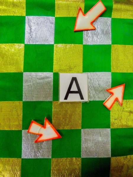 画像10: M0901T 半幅帯 女性用着物 シルク(正絹)  光沢のある 緑色 チェック柄 【中古】 【USED】 【リサイクル】 ★★☆☆☆ (10)