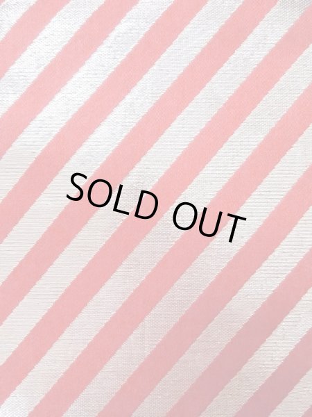 画像2: M0901U 半幅帯 女性用着物 シルク（正絹）  光沢のある 赤色 縞 【中古】 【USED】 【リサイクル】 ★★☆☆☆ (2)