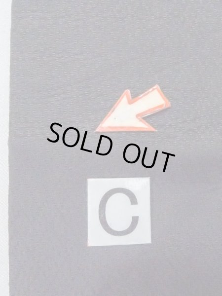 画像10: M0902B 半幅帯 女性用着物 シルク（正絹）   黒 菱 【中古】 【USED】 【リサイクル】 ★★★☆☆ (10)