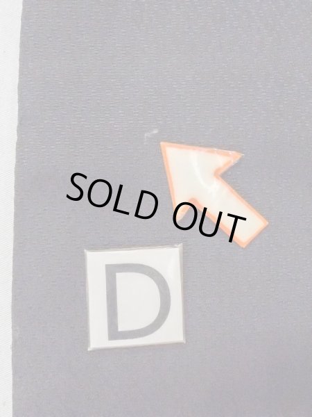 画像11: M0902B 半幅帯 女性用着物 シルク（正絹）   黒 菱 【中古】 【USED】 【リサイクル】 ★★★☆☆ (11)