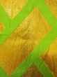 画像3: M0902D 半幅帯 女性用着物 シルク（正絹）   黄緑色 檜垣文 【中古】 【USED】 【リサイクル】 ★★★☆☆ (3)
