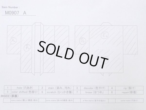 画像13: M0907A  女性用 羽織 全体的に汚れ、染みあり。 シルク（正絹）   桃色, 花 【中古】 【USED】 【リサイクル】 ★★☆☆☆ (13)