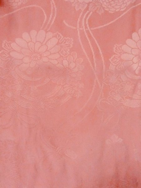画像3: M0907B  女性用 羽織  シルク(正絹)  淡い 珊瑚色,  【中古】 【USED】 【リサイクル】 ★☆☆☆☆ (3)