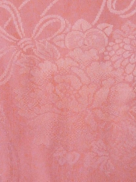 画像5: M0907B  女性用 羽織  シルク(正絹)  淡い 珊瑚色,  【中古】 【USED】 【リサイクル】 ★☆☆☆☆ (5)
