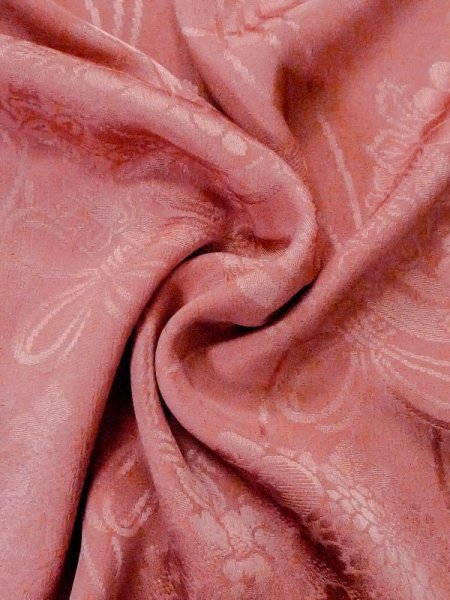 画像9: M0907B  女性用 羽織  シルク(正絹)  淡い 珊瑚色,  【中古】 【USED】 【リサイクル】 ★☆☆☆☆ (9)