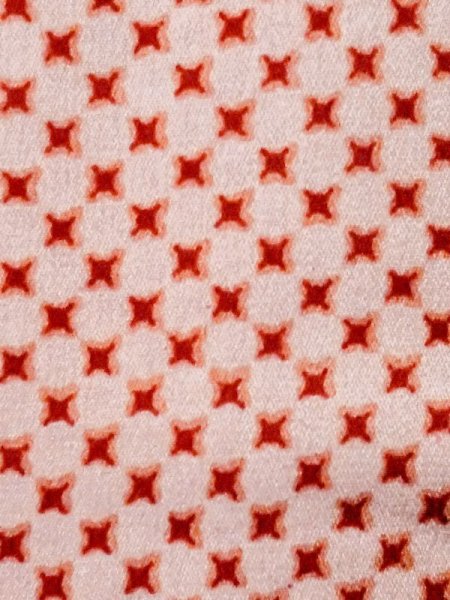 画像5: M0907C  女性用 羽織 折り鶴柄 シルク(正絹) 淡い 薄い 珊瑚色, 抽象的模様 【中古】 【USED】 【リサイクル】 ★★☆☆☆ (5)