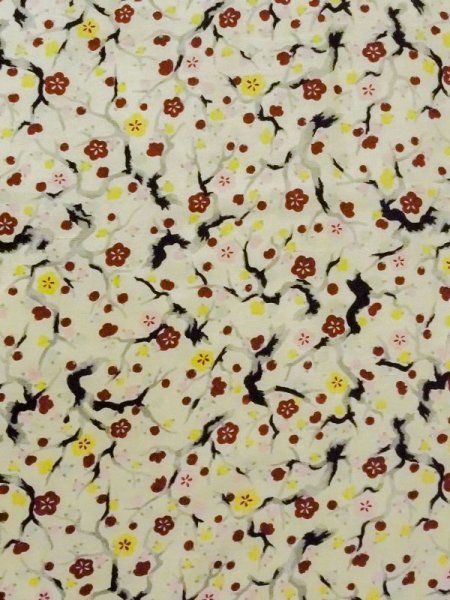 画像4: M0907D  女性用 羽織  シルク(正絹) 淡い 薄い 緑色, 梅 【中古】 【USED】 【リサイクル】 ★★☆☆☆ (4)