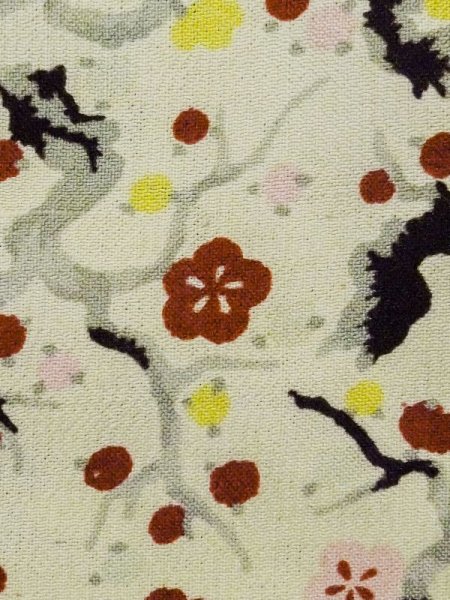 画像5: M0907D  女性用 羽織  シルク(正絹) 淡い 薄い 緑色, 梅 【中古】 【USED】 【リサイクル】 ★★☆☆☆ (5)