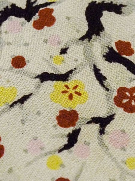 画像7: M0907D  女性用 羽織  シルク(正絹) 淡い 薄い 緑色, 梅 【中古】 【USED】 【リサイクル】 ★★☆☆☆ (7)