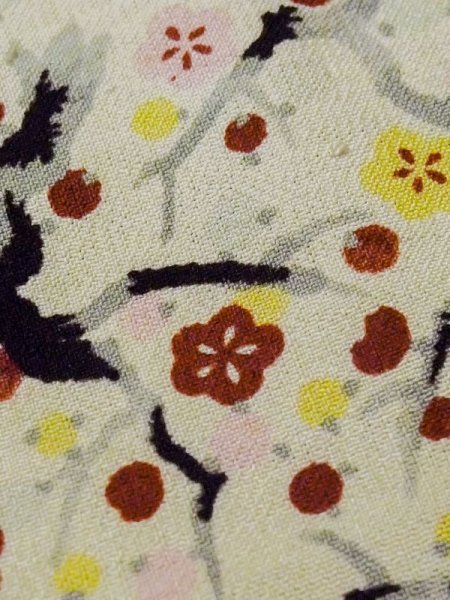 画像8: M0907D  女性用 羽織  シルク(正絹) 淡い 薄い 緑色, 梅 【中古】 【USED】 【リサイクル】 ★★☆☆☆ (8)