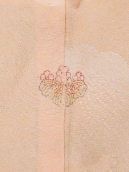 画像3: M0907E  女性用 羽織  シルク(正絹) 淡い 薄い 橙色,  【中古】 【USED】 【リサイクル】 ★★☆☆☆ (3)