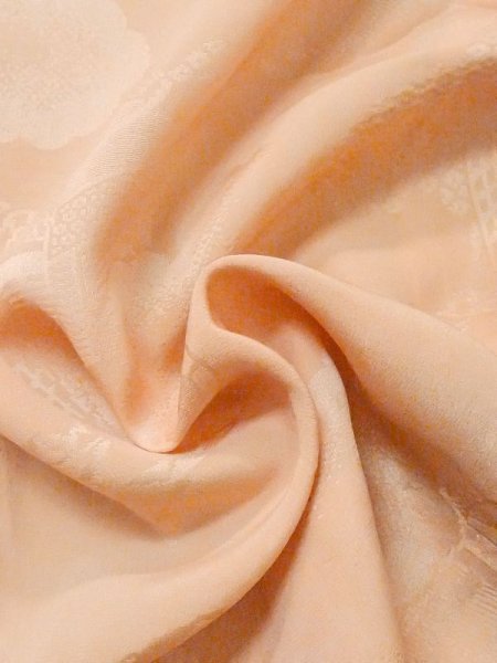 画像11: M0907E  女性用 羽織  シルク(正絹) 淡い 薄い 橙色,  【中古】 【USED】 【リサイクル】 ★★☆☆☆ (11)