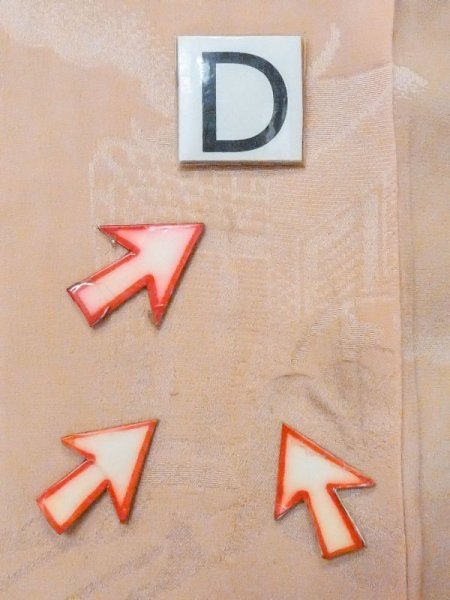 画像16: M0907E  女性用 羽織  シルク(正絹) 淡い 薄い 橙色,  【中古】 【USED】 【リサイクル】 ★★☆☆☆ (16)