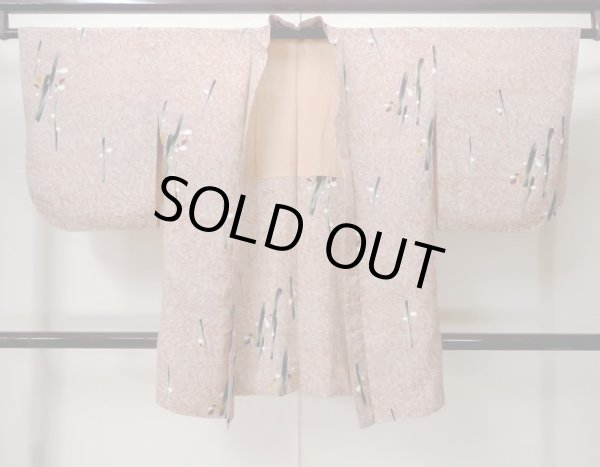 画像1: M0907F  女性用 羽織  シルク（正絹）   珊瑚色, 木 【中古】 【USED】 【リサイクル】 ★☆☆☆☆ (1)