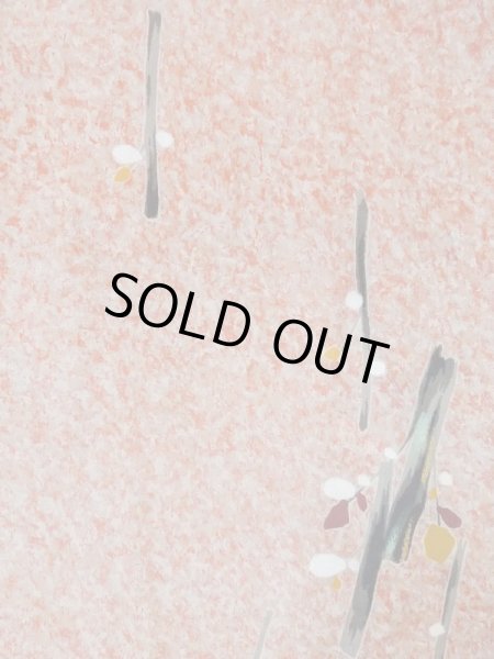 画像3: M0907F  女性用 羽織  シルク（正絹）   珊瑚色, 木 【中古】 【USED】 【リサイクル】 ★☆☆☆☆ (3)