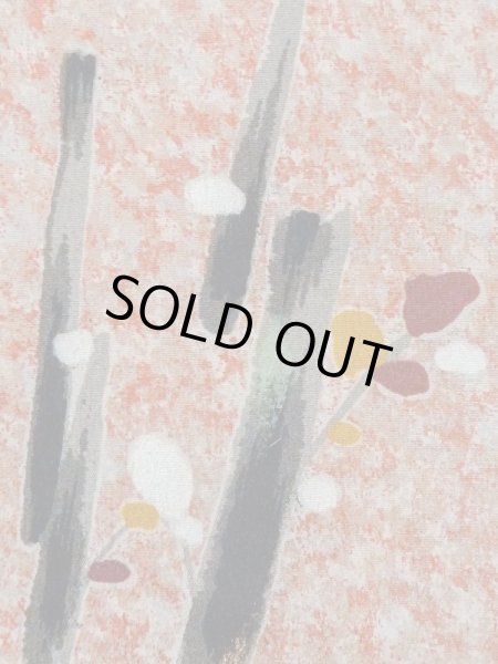 画像5: M0907F  女性用 羽織  シルク（正絹）   珊瑚色, 木 【中古】 【USED】 【リサイクル】 ★☆☆☆☆ (5)