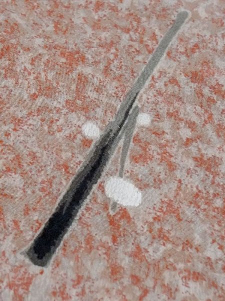 画像8: M0907F  女性用 羽織  シルク(正絹)   珊瑚色, 木 【中古】 【USED】 【リサイクル】 ★☆☆☆☆ (8)