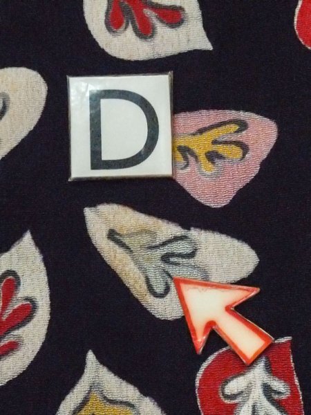 画像17: M0907G  女性用 羽織  シルク(正絹)   黒, 葉 【中古】 【USED】 【リサイクル】 ★☆☆☆☆ (17)