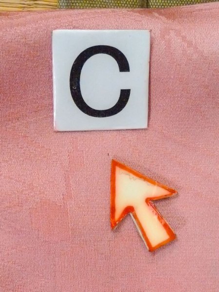 画像19: M0907I  女性用 羽織 地紋:笹、菱柄 シルク(正絹)   桃色, 桐 【中古】 【USED】 【リサイクル】 ★★☆☆☆ (19)