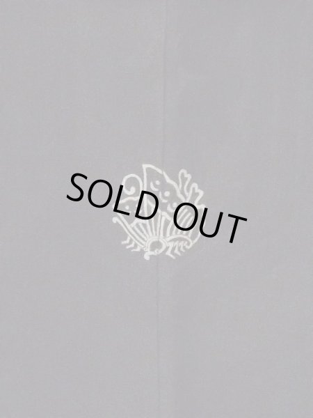 画像5: M0907J  女性用 羽織  シルク（正絹）   黒, 松/松葉 【中古】 【USED】 【リサイクル】 ★★☆☆☆ (5)