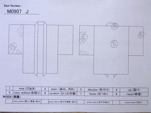 画像15: M0907J  女性用 羽織  シルク(正絹)   黒, 松/松葉 【中古】 【USED】 【リサイクル】 ★★☆☆☆ (15)