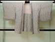 画像1: M0907K  女性用 羽織  シルク（正絹） 薄い 灰色がかった 水色, 線 【中古】 【USED】 【リサイクル】 ★★☆☆☆ (1)