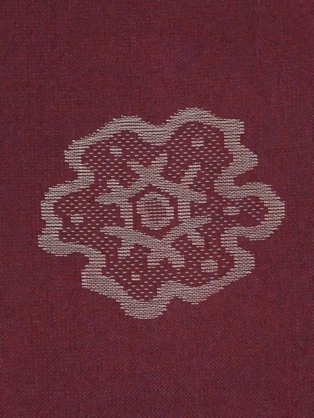 画像5: M0907L  女性用 羽織 撫子柄 シルク(正絹)  深い 赤色, ぼたん 【中古】 【USED】 【リサイクル】 ★★☆☆☆ (5)