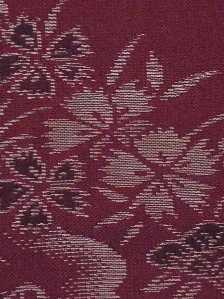 画像7: M0907L  女性用 羽織 撫子柄 シルク(正絹)  深い 赤色, ぼたん 【中古】 【USED】 【リサイクル】 ★★☆☆☆ (7)