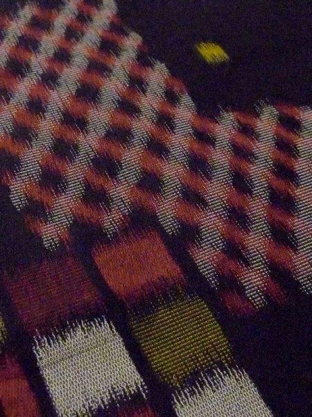 画像8: M0907P  女性用 羽織  シルク(正絹)   黒, 四角 【中古】 【USED】 【リサイクル】 ★☆☆☆☆ (8)